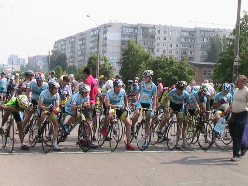 на старте